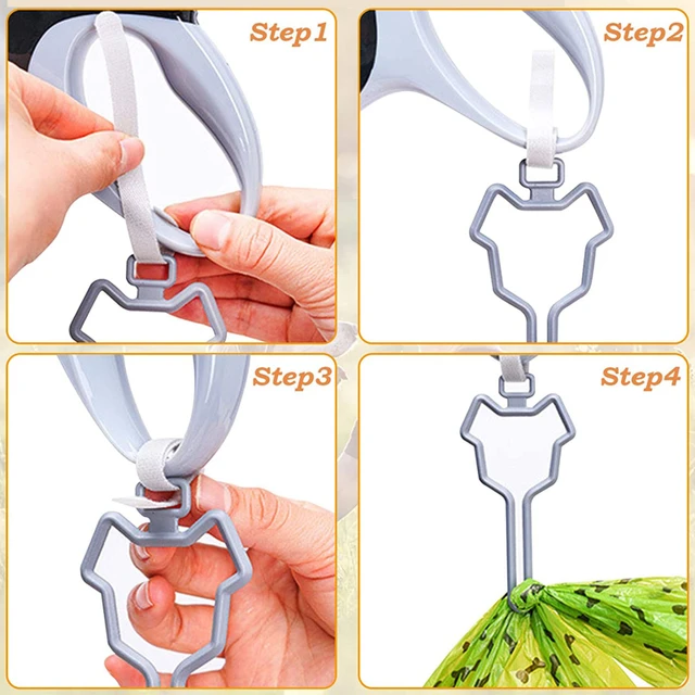 New Plastic Strong Pet Waste Bag Dispenser Clipless Retractable Leash Dog Leash Dispenser Eco-friendly Leak-Proof Easy To Tear 4