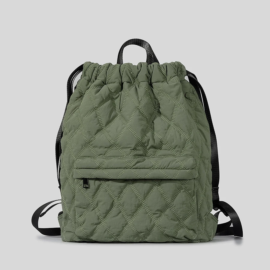 

Fashion Quilted Backpacks for Women Nylon Padded School Bags for Girls Casual Puffer Bag Large Capacity Travel Purses 2023