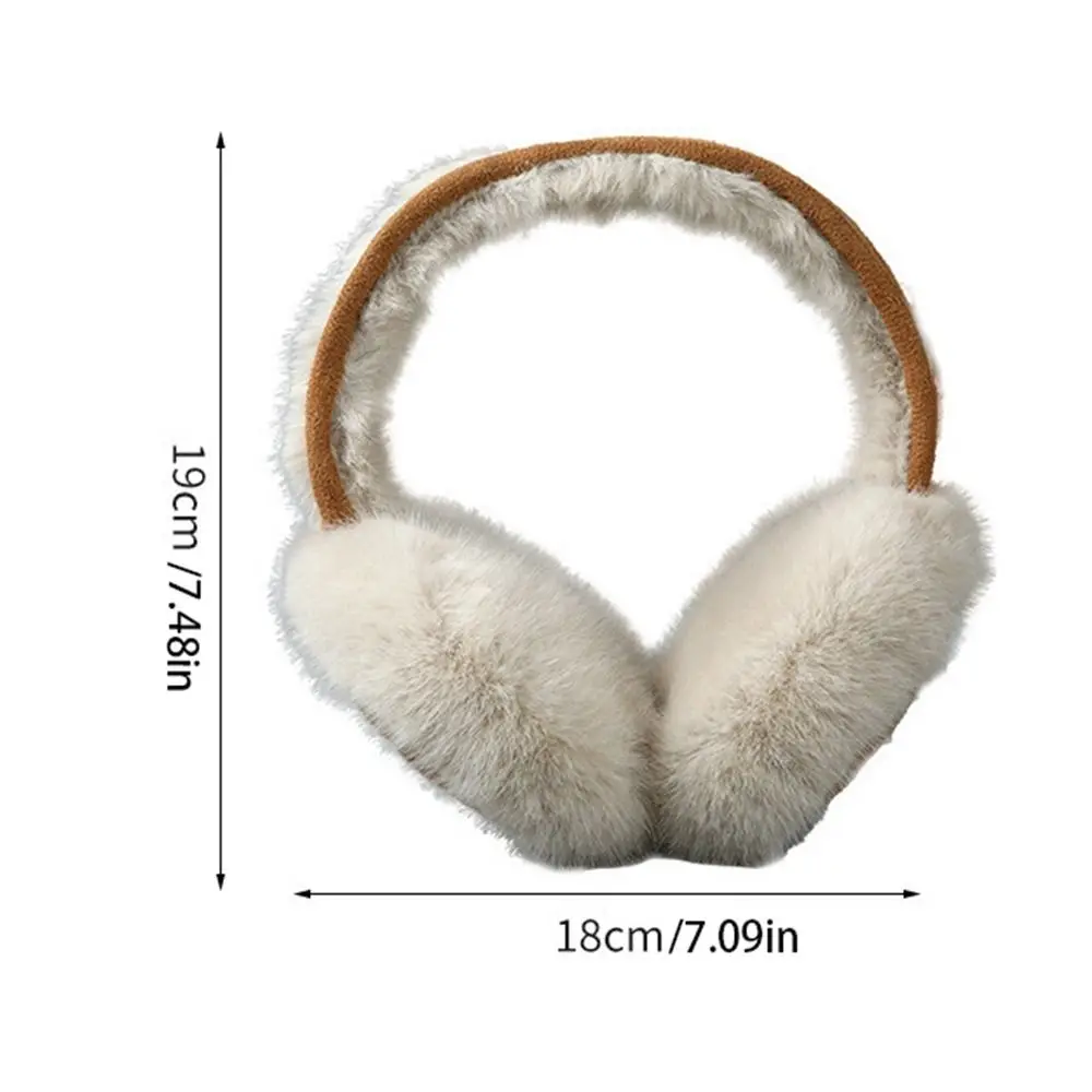 Warm Earmuffs Fur Earmuffs Suede Plush Earmuffs Fashion Thicken Ear Cap Foldable Ear Cover Earflap Keep Warmer Winter Earmuffs Female