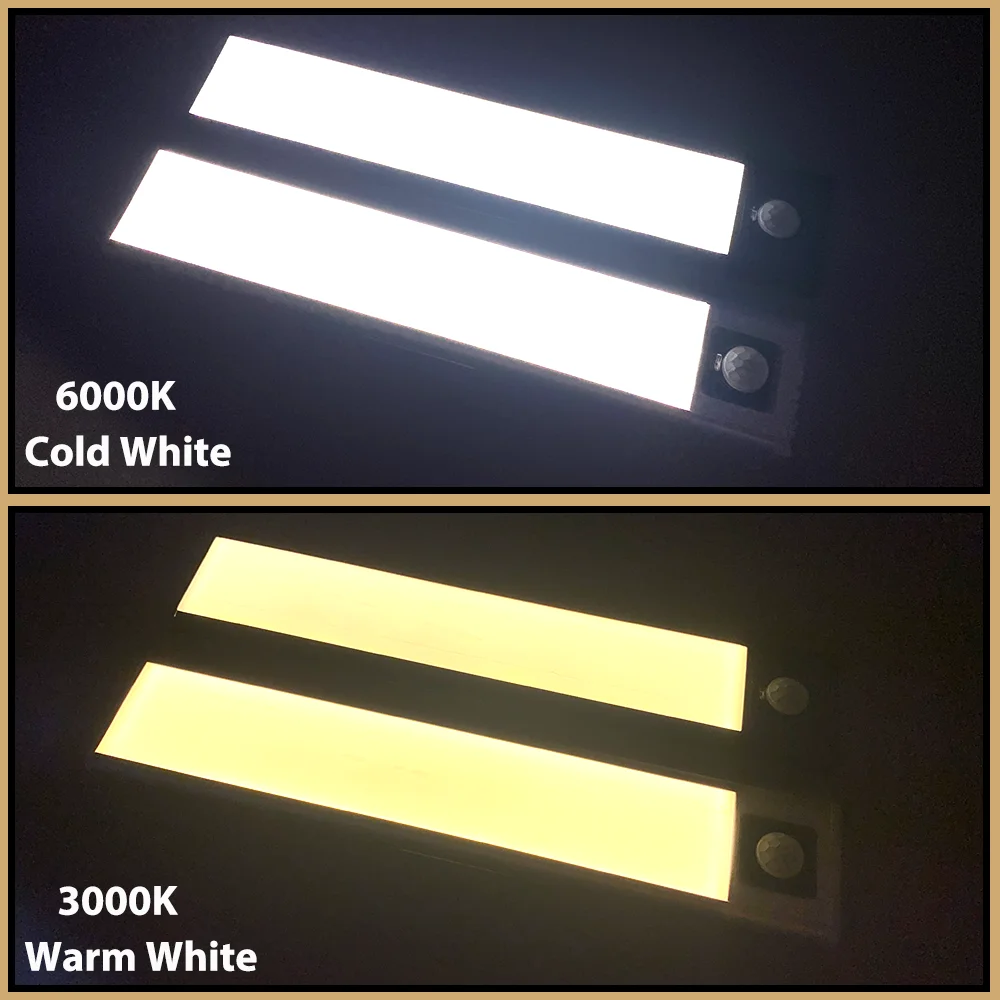 Tanie Motion Sensor LED lampka nocna lampa led oświetlenie podszafkowe lampka