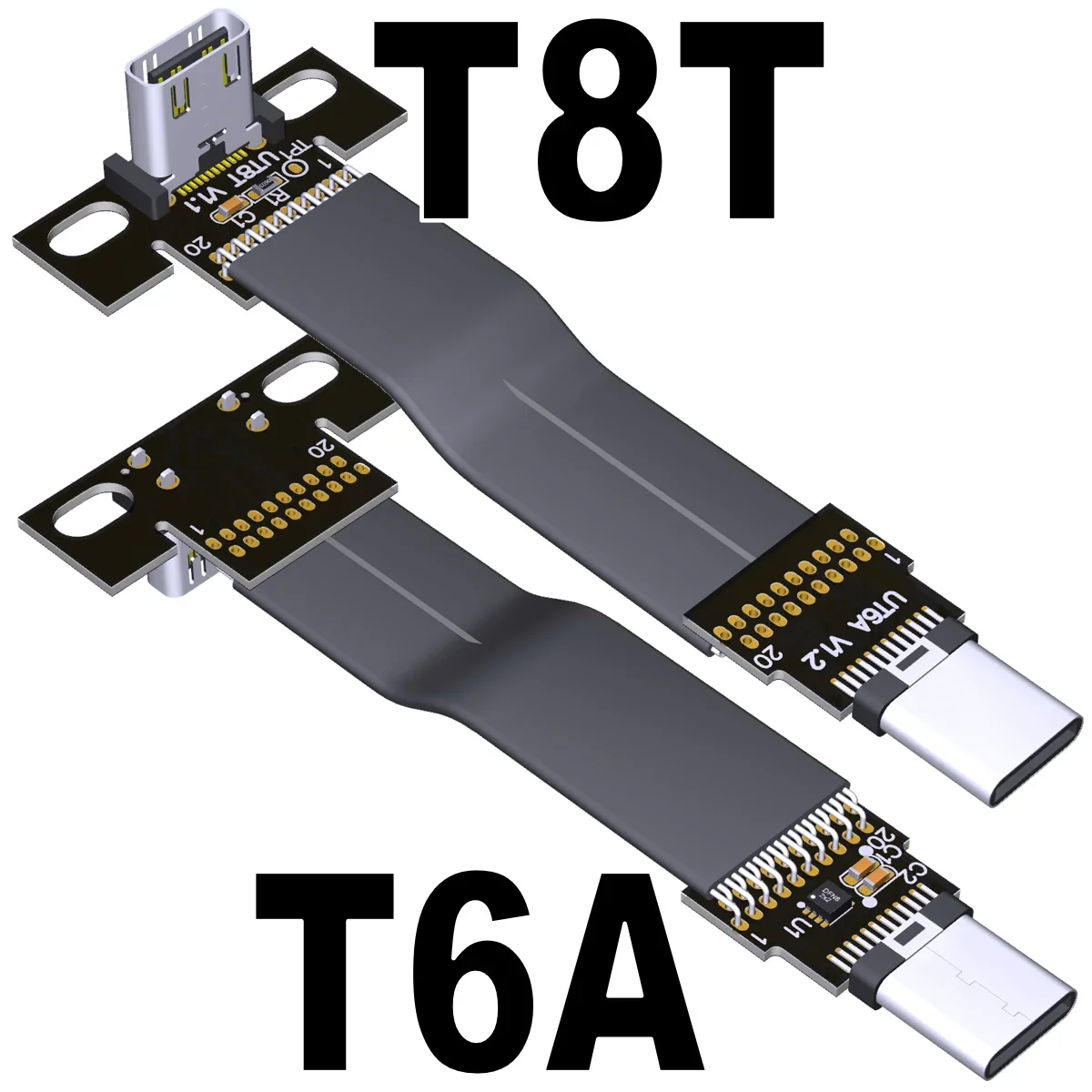 20Gbps USB 3.2  C- C ÷  ̺ ̽ 90 USB C - OTG   FPV װ  ڵ