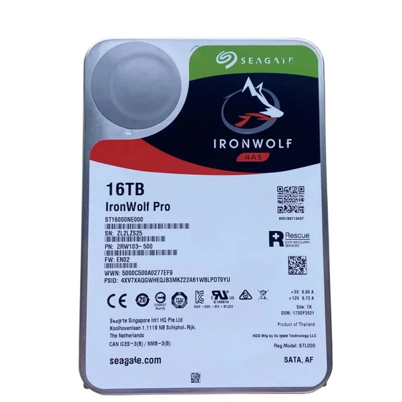 

For Seagate IronWolf Pro 16TB Internal 7200RPM 3.5" (ST16000NE000) HDD 100% Tested Fast Ship