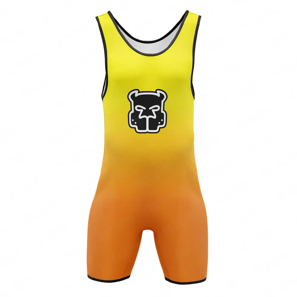 Wrestling Singlet Bodysuit Men's Leotard Outfit Underwear Gym One Piece Sleeveless Triathlon Coverall Powerlifting Skinsuit Sports Suit Powerlifting Singlet