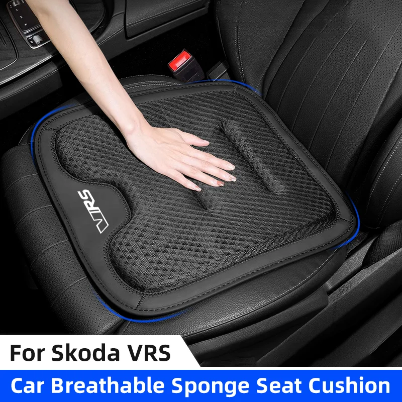 Car Seat Cover For Skoda VRS Emblem Mk3 Octavia Kamiq Kodiaq Karoq RS Breathable Non-Slip Seat Cushion Car Chair Protector Cover