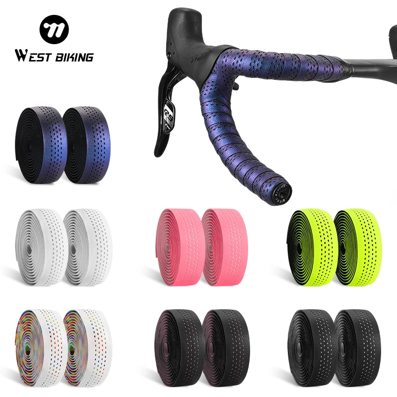 WEST BIKING Bicycle Handlebar Tapes Anti-slip Waterproof Cycling Bar Wrap Road Bike Accessories