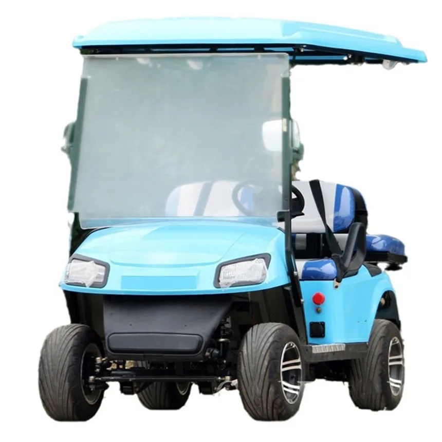 

Latest Design Resort Hotel Park Golf Premium Waterproof Speaker Multi Color Flash High Quality Electric Golf Cart