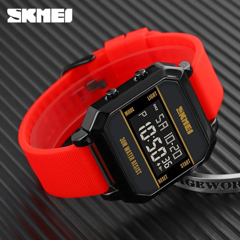 SKMEI 1848 Sport Waterproof Wristwatch Fashion Digital Watch For Men Cyberpunk Display Clock Countdown Electronic Watches reloj 3
