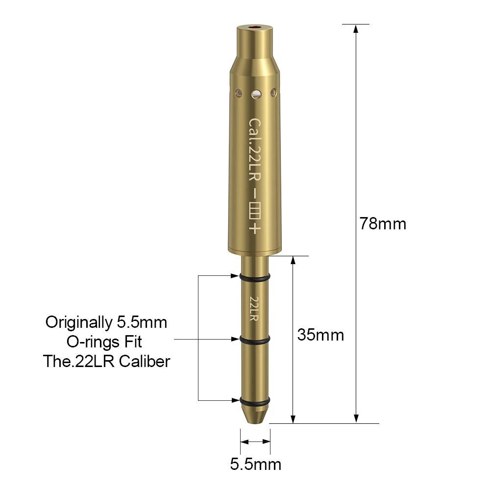 22LR Calibration Red Increase Accuracy Long Tail Calibration Tool Accessory