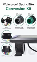 UART2 P3H vélo électrique LCD affichage compteur SM/prise de connexion étanche Ebike accessoires d'affichage intelligent 6