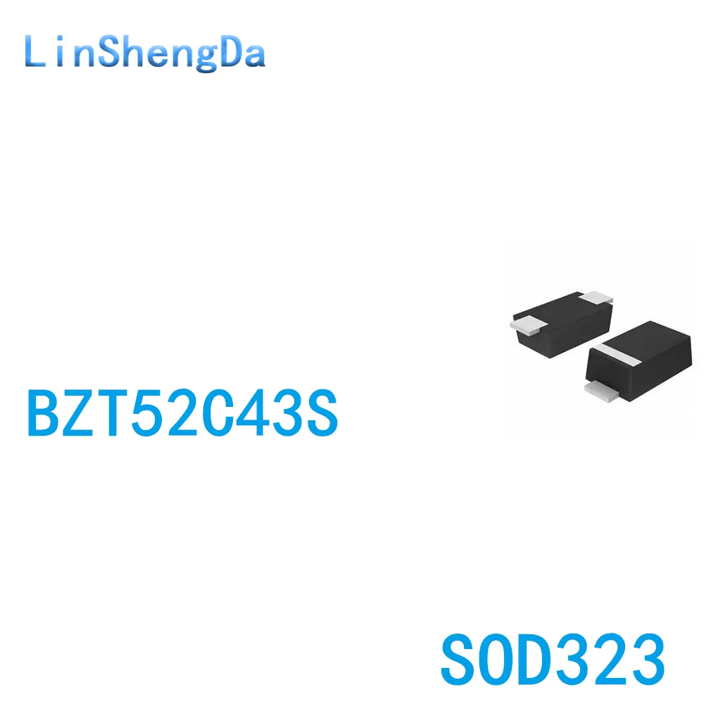 

SMD voltage regulator diode BZT52C43S 43V SOD323 0805 WU 1 disk 3K=130 yuan