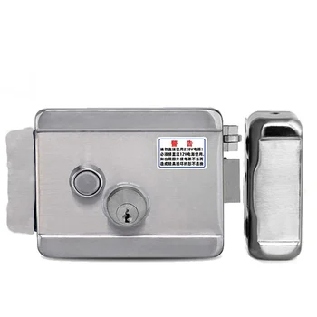 AnjielaSmart Stainless Steel Electronic Control Lock Electric Gate Door Lock support Video Doorphone Intercom System 1