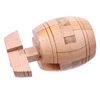 Barrel Wooden Puzzle Unlock Interlock Brain Teaser Toys For Adults And Kids Assembly & Disentanglement Unique Learning Gifts 4