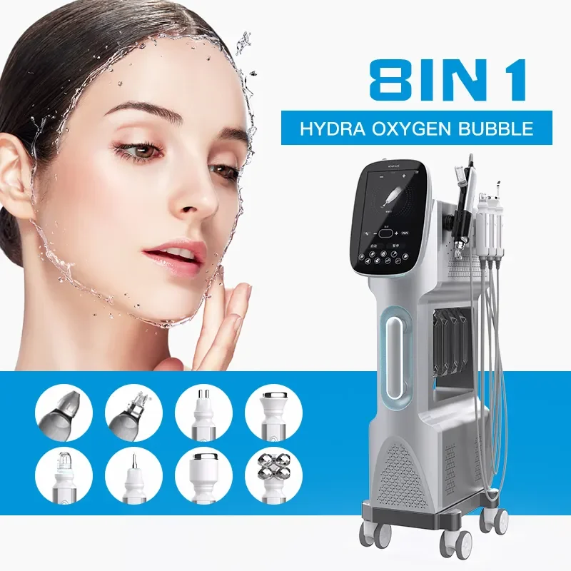 

Multifunction 9 In 1 Skin Care Peel Dermabrasion Facial Oxygen Bubble Machine Face Spa Hydro Skin Deep Cleansing Machine