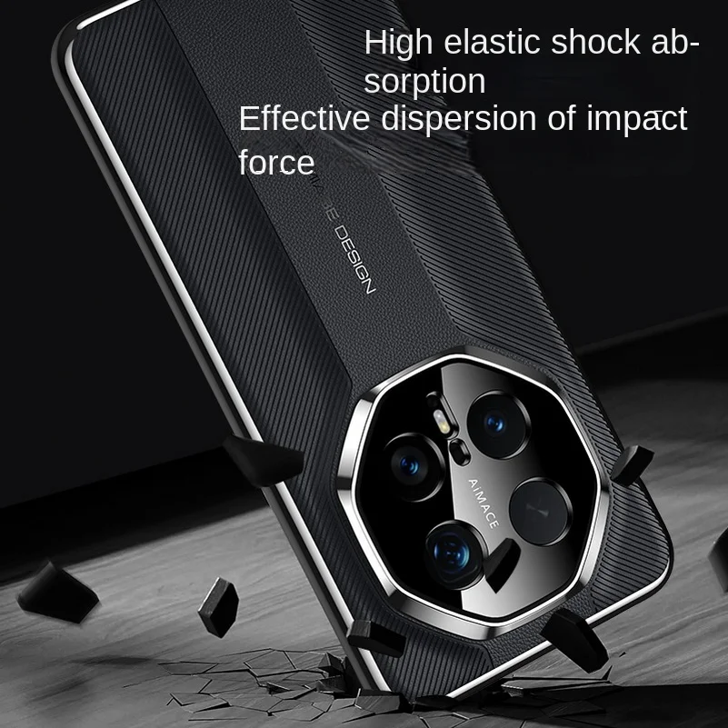 Luxurious Texture Ultimate Protective Case with Slim Camera Shield Cover