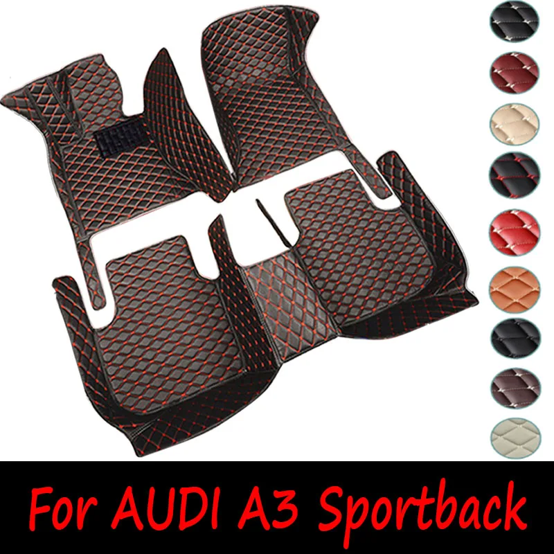 

For AUDI A3 Hatchback/Sportback 2013 2014 2015 2016 2017 2018 Car floor mats Custom foot Pads automobile carpet cover interior