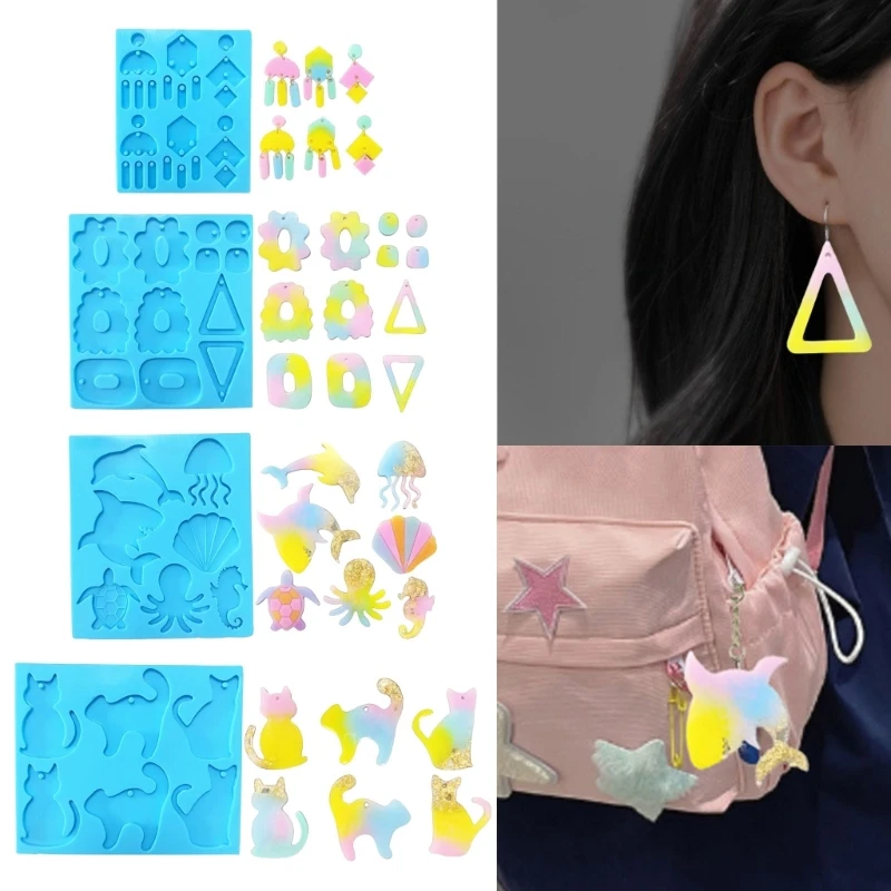 

Jewelry Making Molds Silicone Material for DIY Crafting Ear Decorations