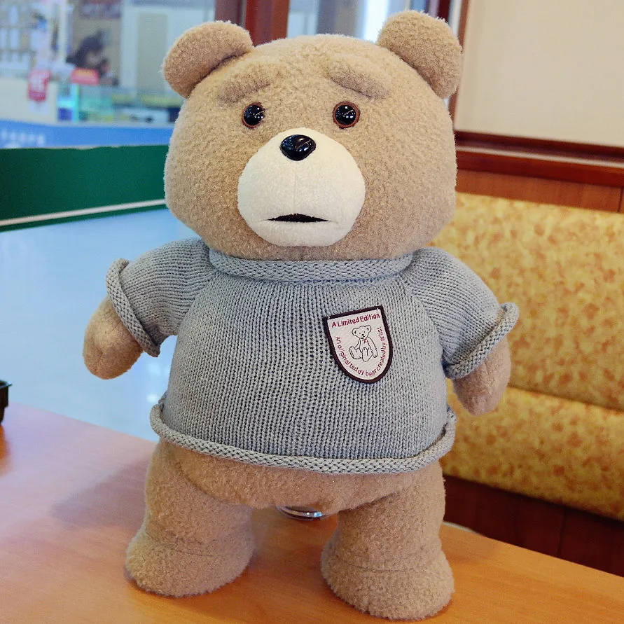 Oso de peluche de película Ted 2, juguete de felpa suave en