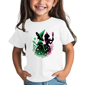 Wicked The Musical tees Kids Casual Fashion T-Shirt Boys Girls Wicked Printed Tops Summer Short Sleeve Loose Fit Pullover Top 1