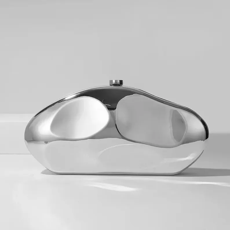 Gold Acrylic Box Geometric bags Clutch Evening Bag Elegent Chain Shoulder Bag for Women 2024 Handbag For Wedding/Dating/Party