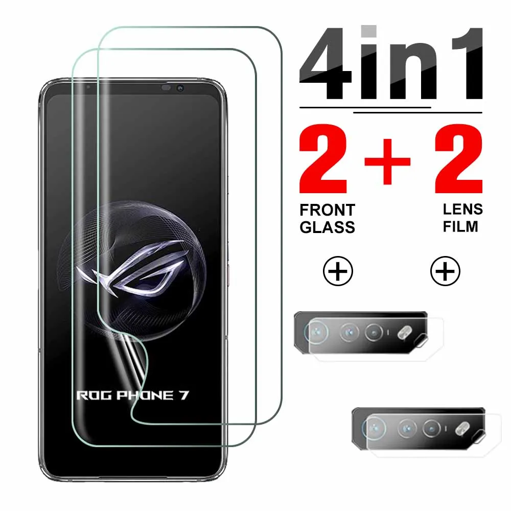 

Гидрогелевая пленка 4 в 1 для переднего экрана Asus ROG Phone 7 5G, защита объектива камеры для Asus ROG Phone 7 Phone 7 5G, не закаленное стекло