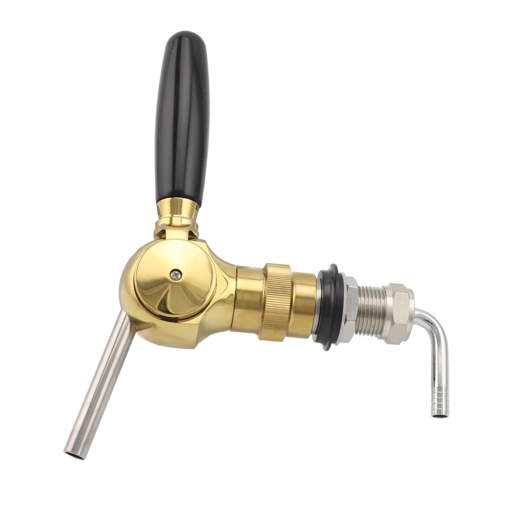 

Belgian Beer Tap Faucet G5/8 Thread Shank & Flow Control Draft Beer Faucet Home Brewing Keg Soda Kit Bar Accessories