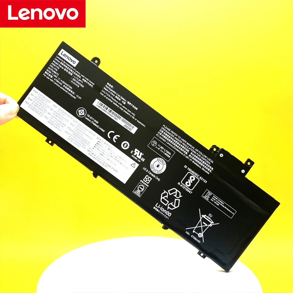Nova Bateria do Laptop Original para Lenovo Thinkpad Série T480s 01av478 Sb10k97620 01av479 01av480 L17l3p71 L17m3p71 L17s3p71 Baterias p/ laptop - Imagem 3