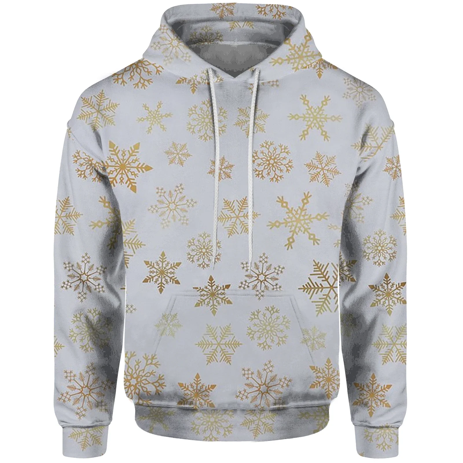 thumbnail image 1 of Sudadera con capucha para hombre con impresión 3D, sudadera navideña para hombre, moda para hombre, copo de nieve, piña fresca, regalo de Papá Noel, ropa duradera Y2k, 1 of 5
