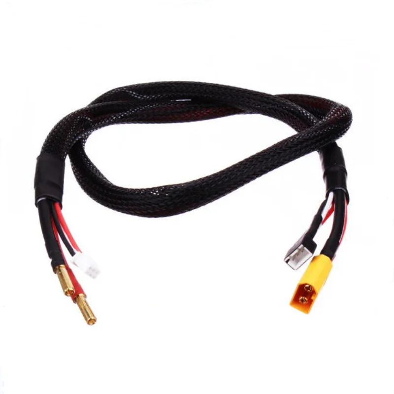 XH 배터리 충전 케이블 와이어 하네스, XT60 딘, XT90H TRX EC3 EC5 LiPo 충전 리드, 2s W, 4.0mm, 12awg, 610mm