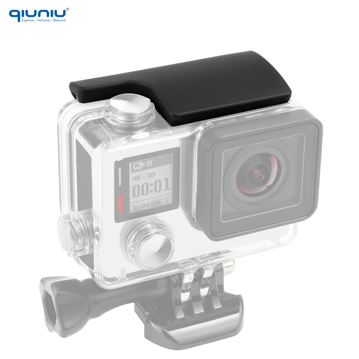 QIUNIU Go Pro Hero 3 + 4 용 플라스틱 스냅 래치 교체 액세서리, 방수 하우징 케이스 잠금 버클