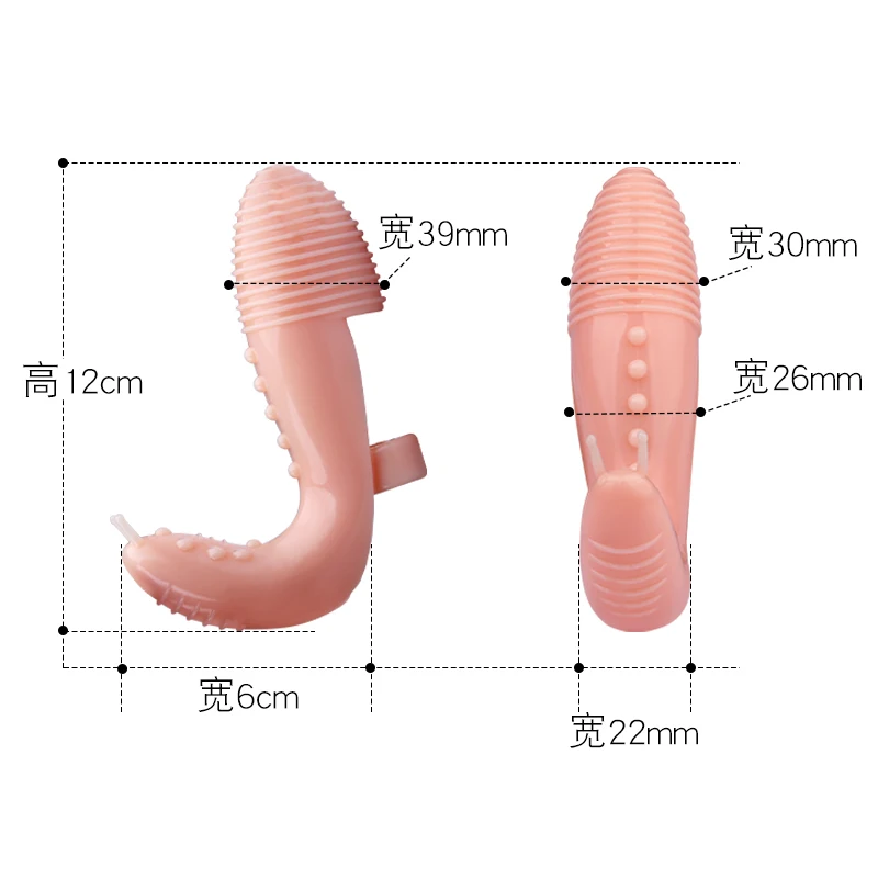 Manicotto vibratori dito per le donne G Spot Orgasmo Massaggio Clitoride Stimolatore Masturbatori Anali Giocattoli sexy Fo_voghion.com