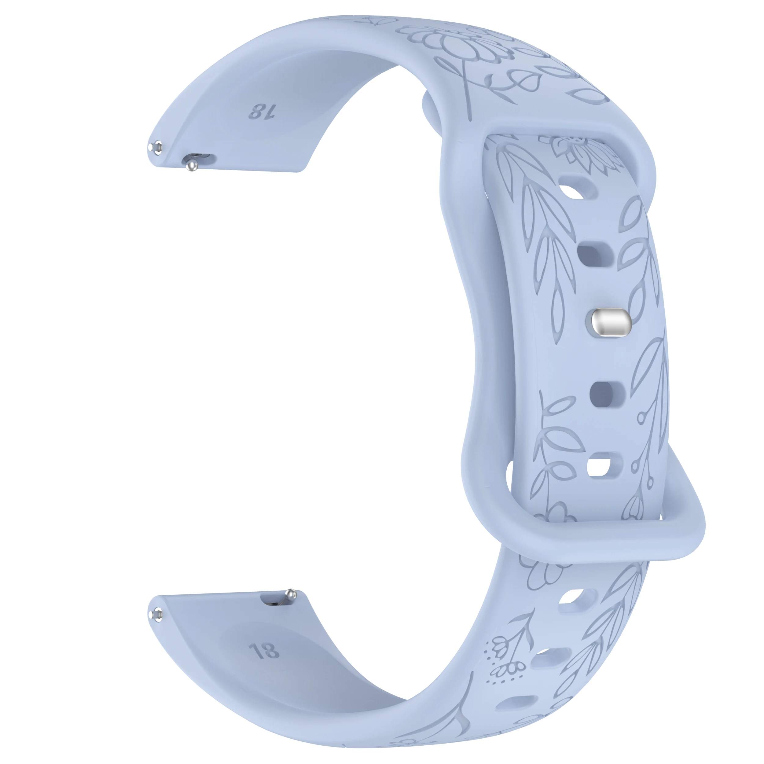 Elegant Silicone Watch Strap - Versatile Design