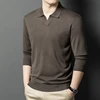 Men's pullover sweater with V-neck, business casual polo , keeping warm with wool . cashmere sweater.High-quality men's clothing 2