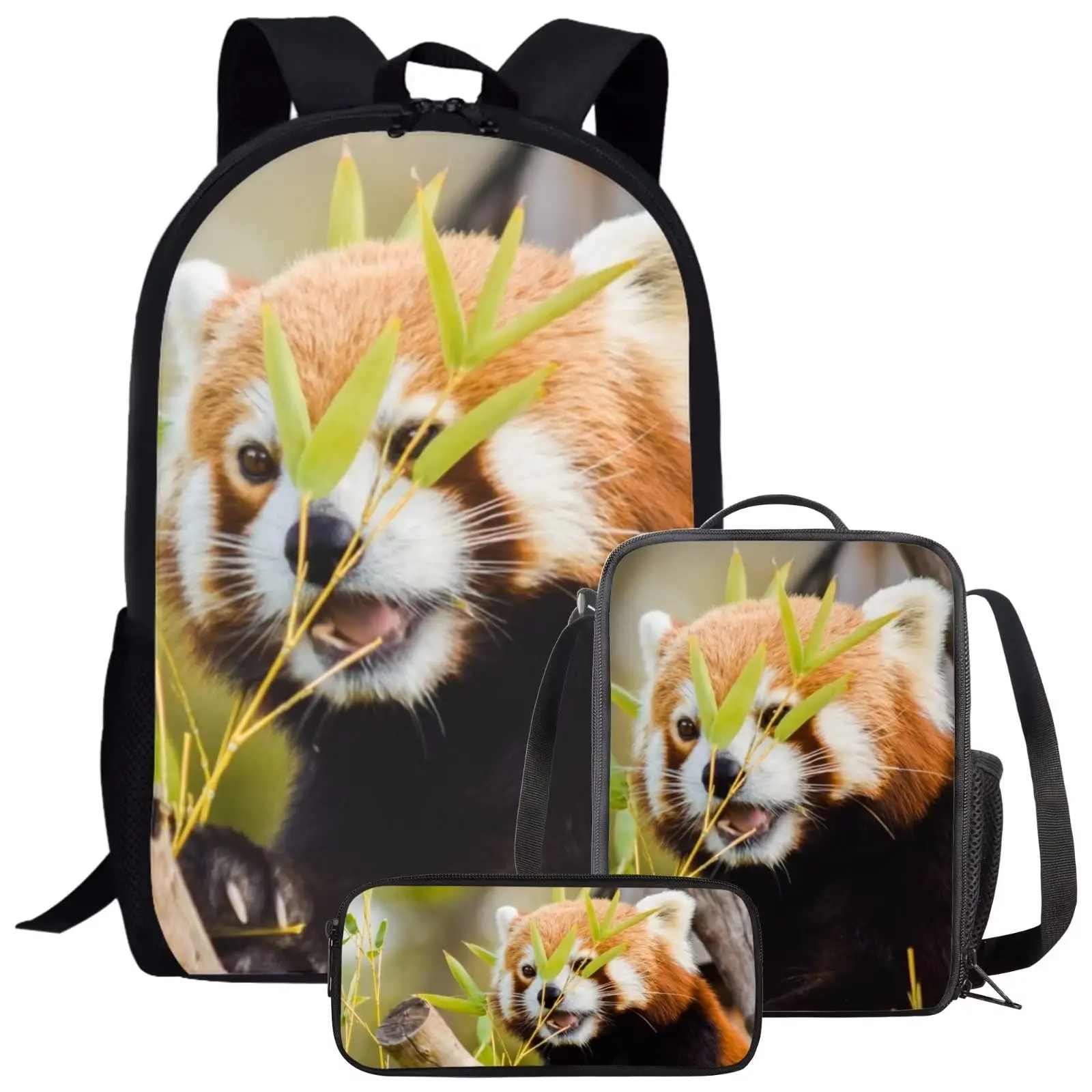 Kids Backpack Red Panda 3D Print Student School Bag For Boys Girls Children Rucksack Women Large Capacity Bag Travel Backpacks
