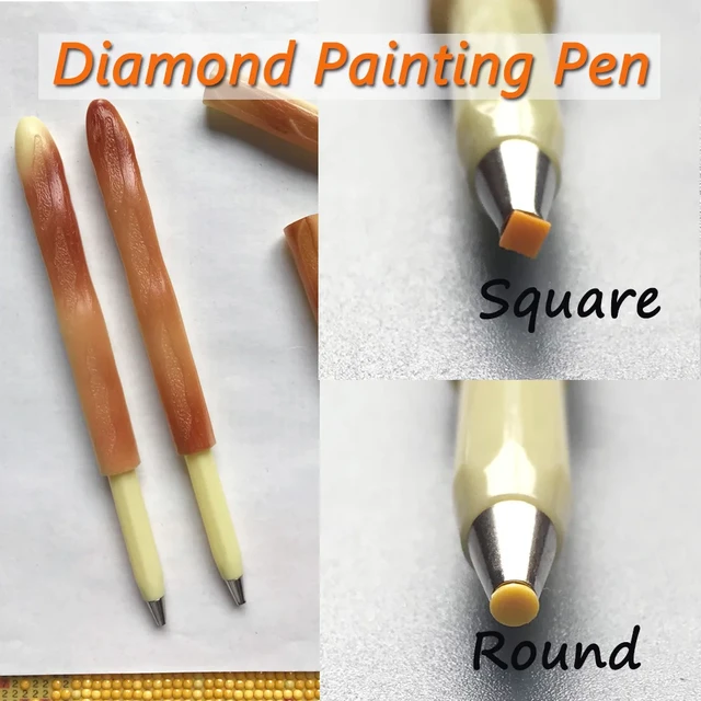 Diamond Art Pens Round Square Diamond Painting Pen DIY Craft Sewing Cross  Stitch Embroidery Accessories Point Drill Tools - AliExpress