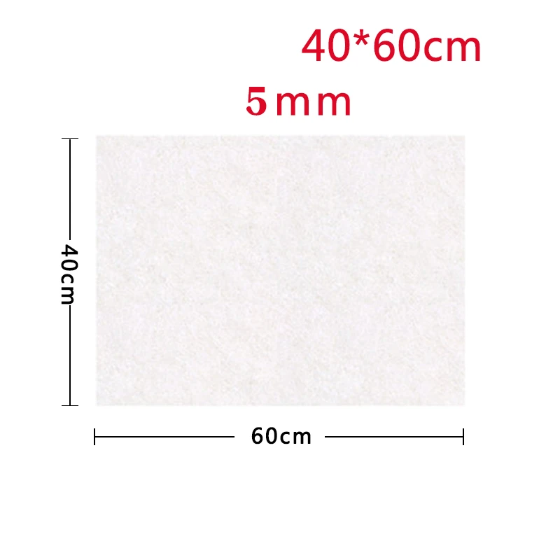 Fieltro grueso 3mm. blanco