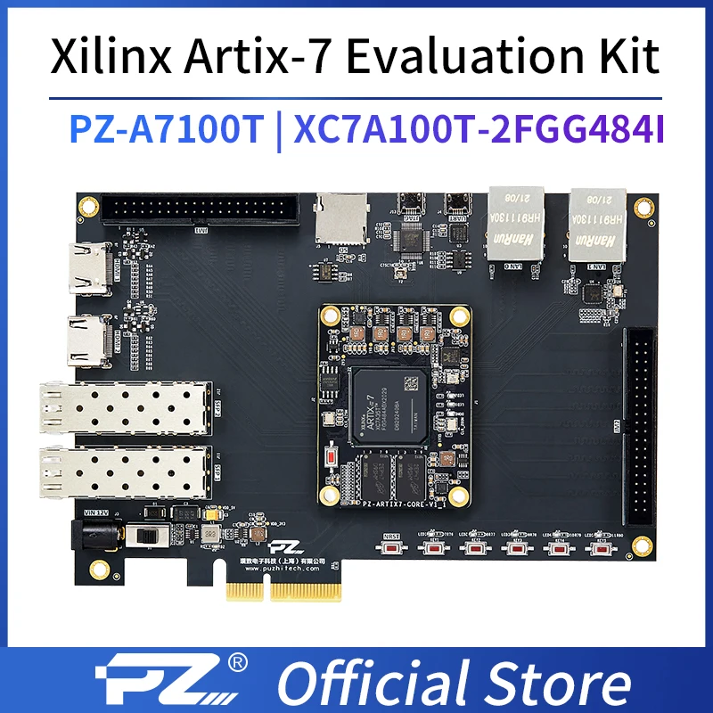 

single board computer PZ-A7100T-KFB motherboard Puzhi Evaluation Kit xilinx Artix-7 soc fpga development board