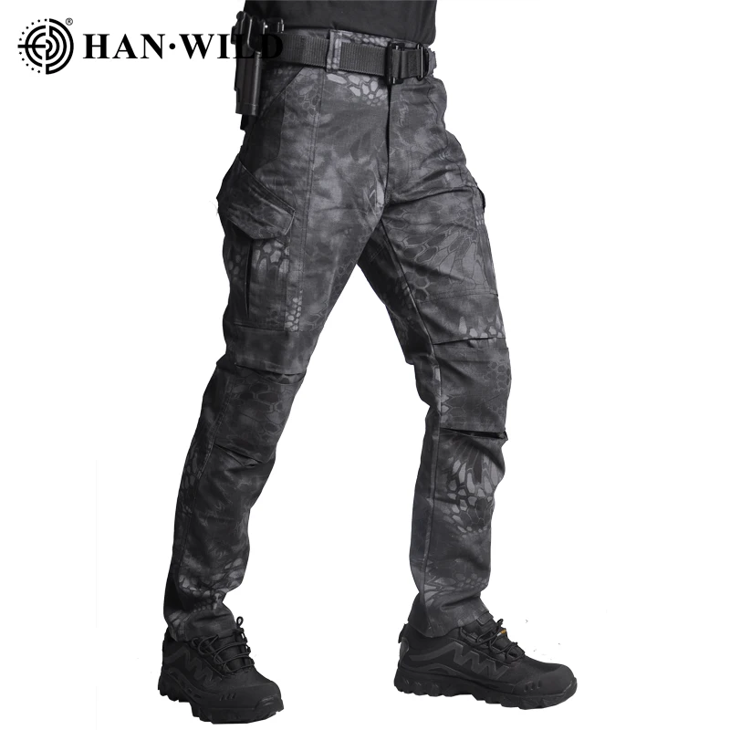 

Combat Cargo Pants Men Clothing Tactical Camo Trousers Army Military Pant Wear Resistant Multicam Pants Camping Hiking Pants