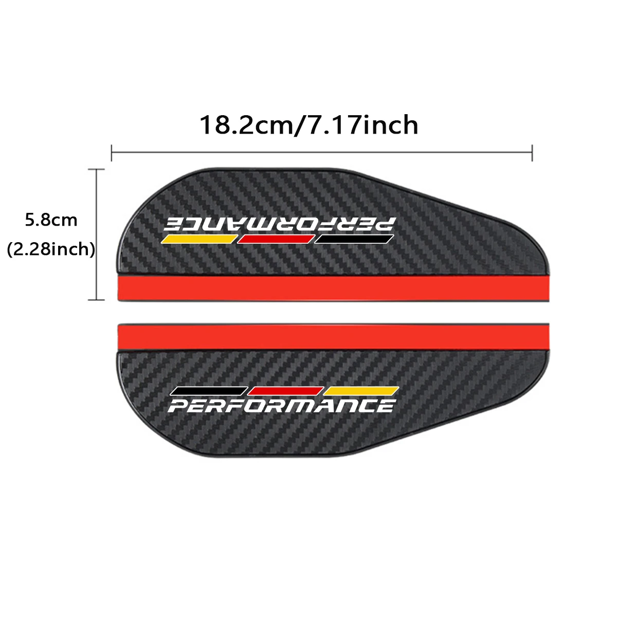 Car Rearview Mirror Rain Eyebrow Carbon Fiber Sun Visor 2pcs for BMW F30 F10 G30 G01 F15 X1 X3 X5 3 5 series