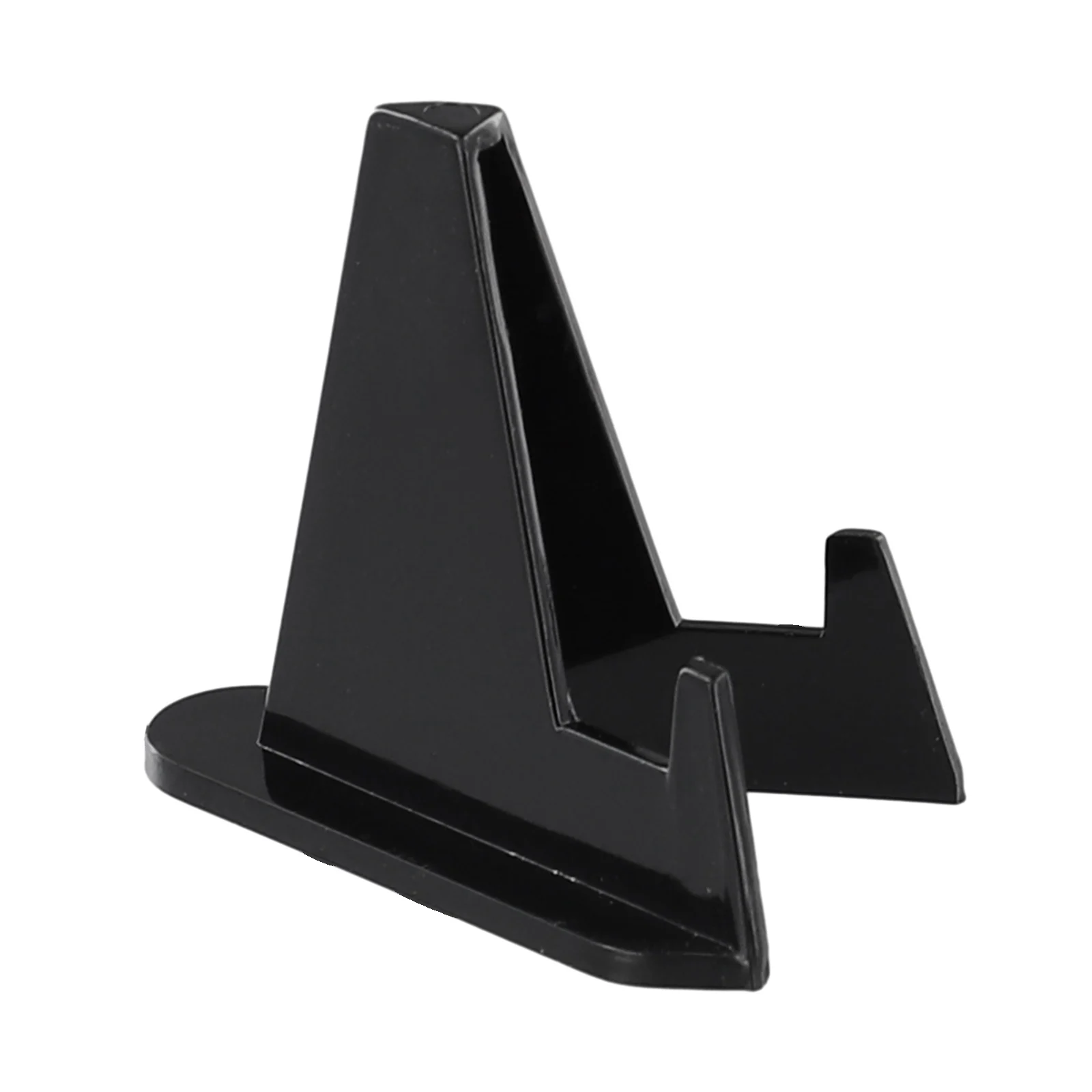 Black Display Stand Triangle Display Stand Stable Triangular Shape Versatile Shop Casements