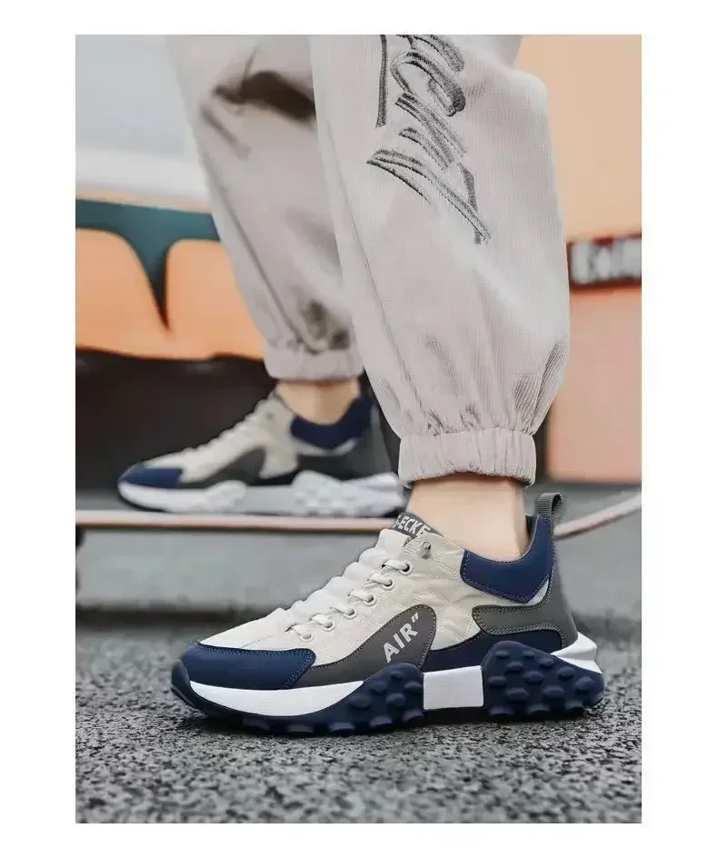 Stylish Men's Vulcanize Shoes for Leisure and Running in -2025/ Thick-Soled Casual Sneakers 6