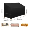 2 Seat Black Cover