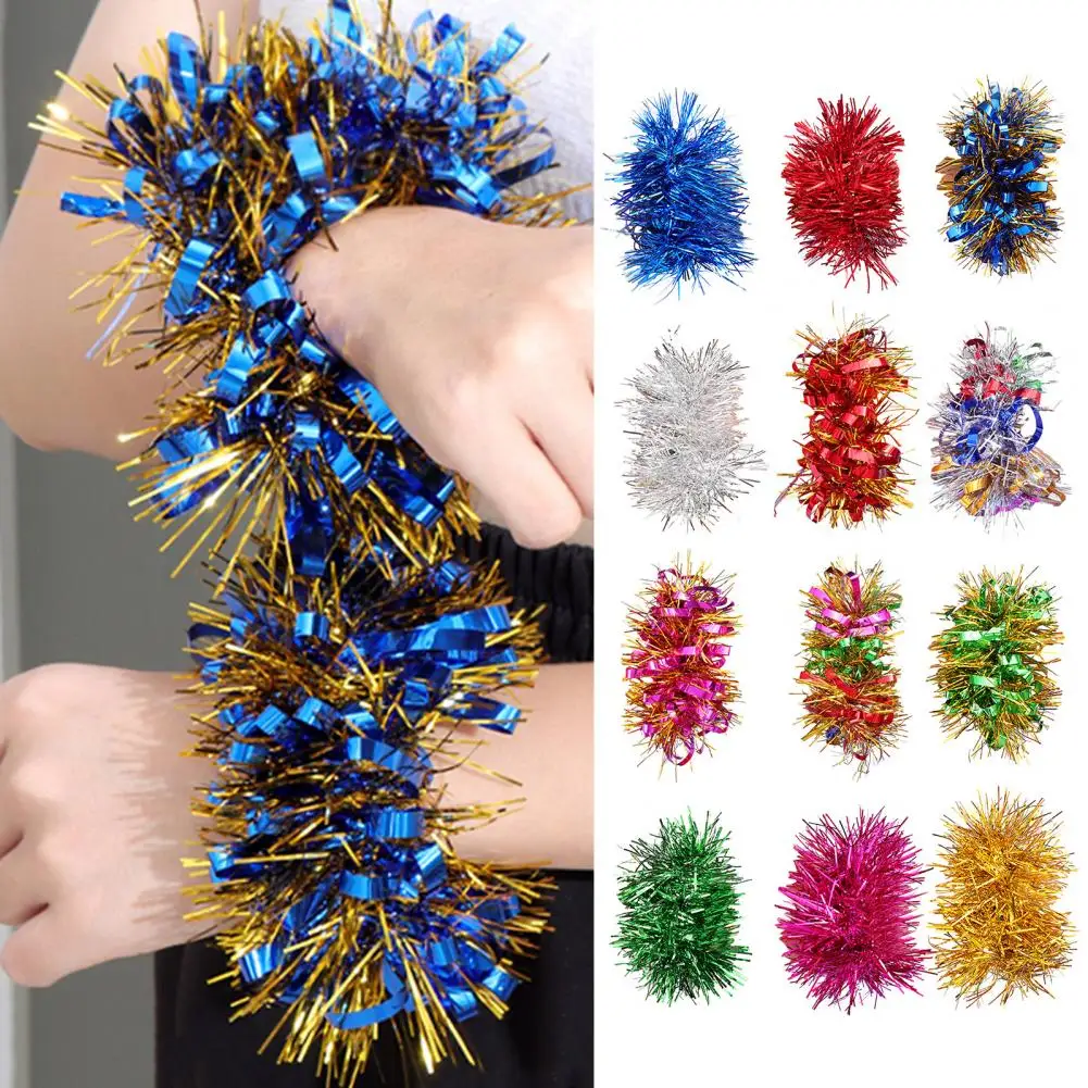 1 Pair Tinsel Bracelet Colorful Elastic Band Adults Kids Universal Children's Day Kindergarten Dance Performance Prop Sports Mee flying disc kids soft outdoor sports game the beach lake pool catching throwing discs for adults children flying disk disc game