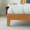 Deluxe Wood Platform Bed Frame with Headboard, Wood Slat Support, No Box Spring Needed, Easy Assembly, Rustic Pine, Twin 4