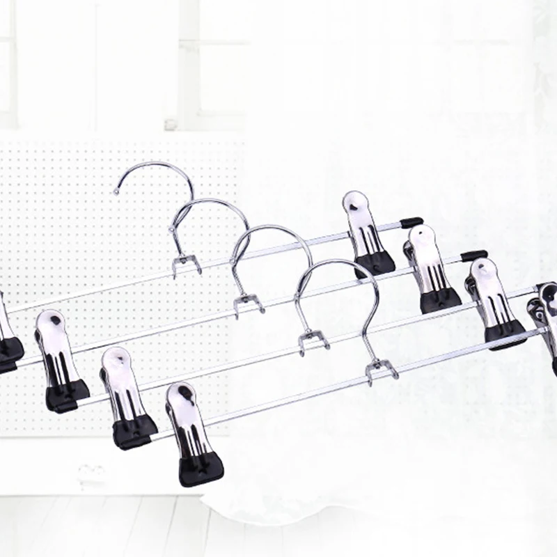 Pants Racks Wind Proof Multi-purpose Skirt Racks 10pcs For Clothes Drying Trousers Wardrobe Clip Anti-slip Clothes Hanger