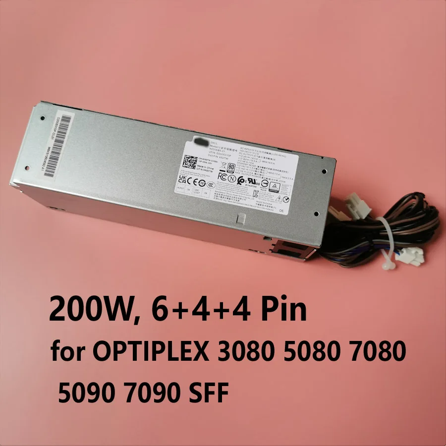 Optiplex 3080 5080 7080 5090 7090 Sff 200w Adaptador de Alimentação Psu H200ebs01 L200ebs-01 H200eps-01 K92tw 5tvm5 52c2p Novo