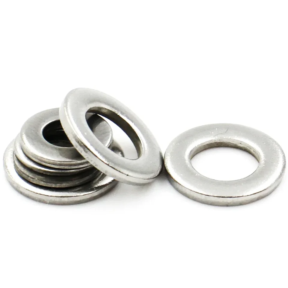 100pcs 304 Stainless Steel Flat Washer Assortment Kit - Metric Sizes M3 M4 M5 M6 M8 M10 For Repairs & DIY - View #11