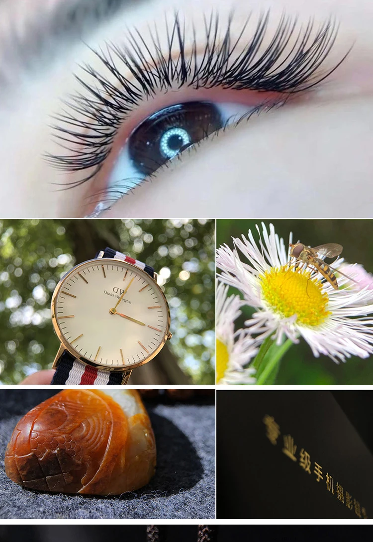 전화 120mm 울트라 매크로 렌즈 가상화 배경 외부 범용 속눈썹, 드랍 퍼즈 매크로 사진 렌 핸드폰