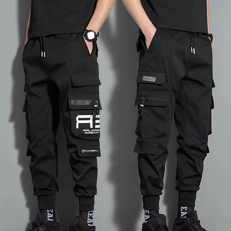 New Hip Hop Joggers Cargo Pants Men Harem Pants Casual Multi-pockets Trousers Black Green Sweatpants Streetwear Casual Men Pants
