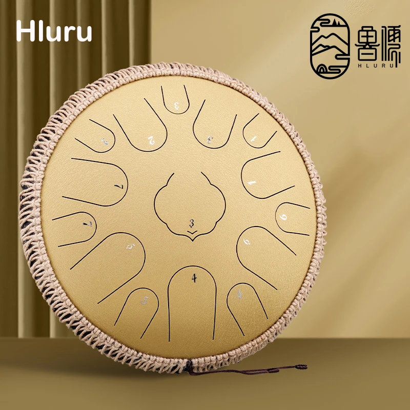 

Hluru 15 Notes Glucophone Steel Tongue Drum 13 Inch 14 Inch 15 Notes C/D Tone Music Drum Ethereal Drum Percussion Instruments