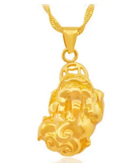 

Gold Pendant gold plated jewelry copper plated 24K real gold net red live broadcast high color jewelry wholesale